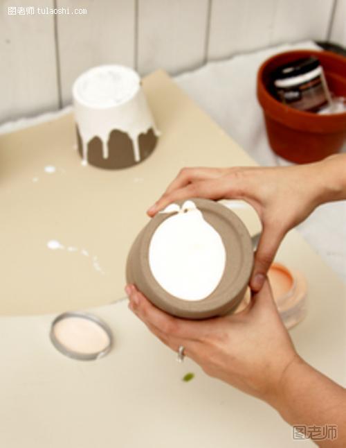 手工制作创意陶瓷花盆