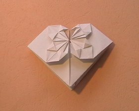 折纸心的折法 