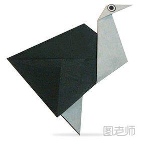 折纸,鸵鸟,动物折纸,