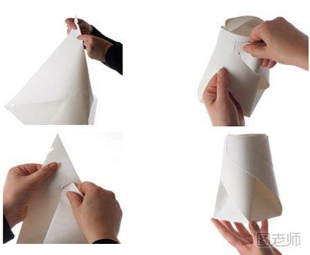 折纸花瓶制作图解1