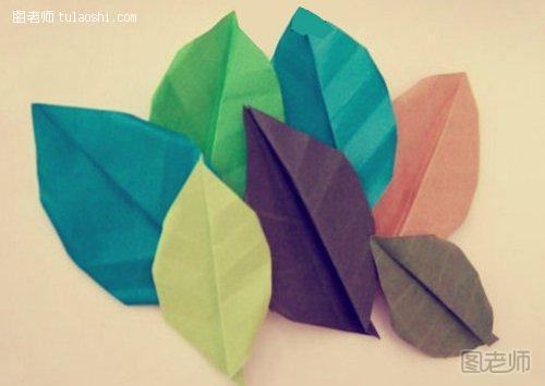 折纸,叶子,手工折纸,纸树叶