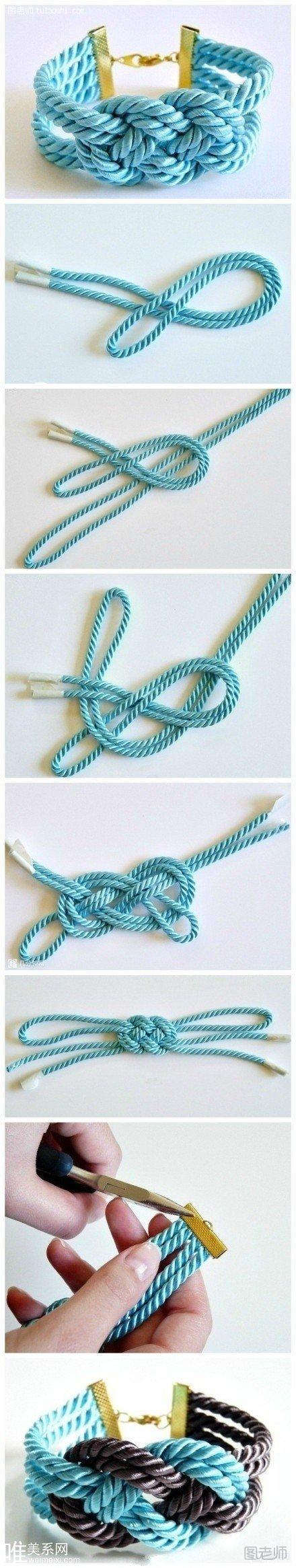 时尚手绳编织教程 简单易学