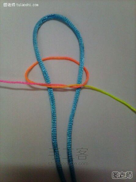 DIY编绳手链 第2步