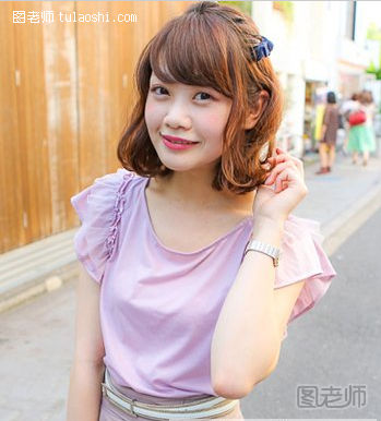 日本街拍图片 清新俏皮发型撩动你的春心