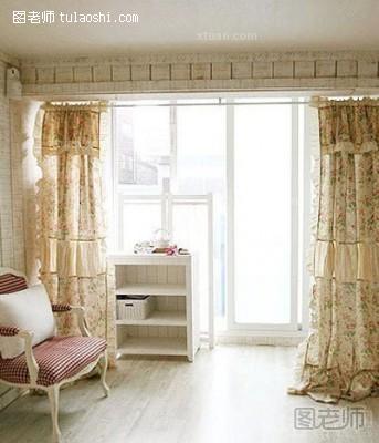 乡村风格卧室窗帘设计