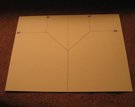 过程1:依照图示，将纸张剪开。纸张巨细依据自个需求断定