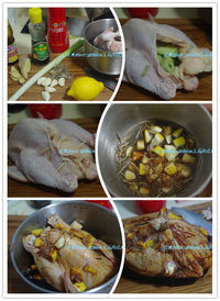 柠檬香茅草烤鸡的做法图解1