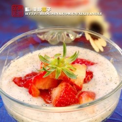 山药草莓淡奶的做法[图]