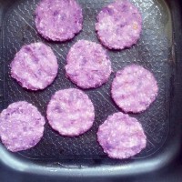 紫薯燕麦饼的做法图解4