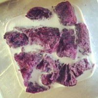 超简单紫薯燕麦卷的做法图解2