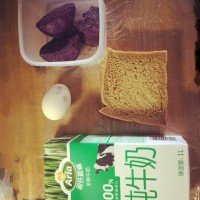 超简单紫薯燕麦卷的做法图解1