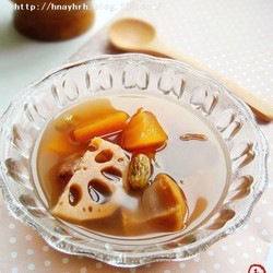 木瓜莲藕栗子甜汤的做法[图]