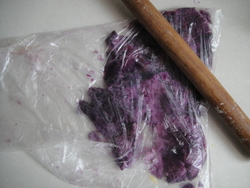 螺旋紫薯包的做法图解1