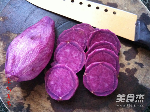 紫薯藕粉桂花羹的做法图解