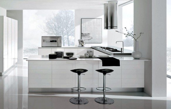 白色风格厨房设计欣赏