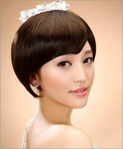 韩式短发新娘发型 打造清纯美人 图老师